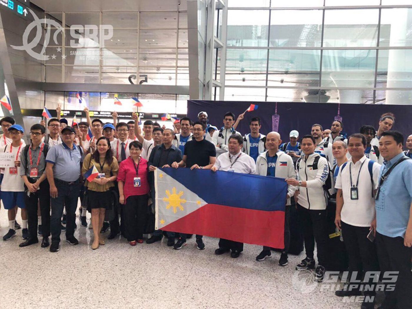 LOOK: Gilas Pilipinas lands in China for FIBA World Cup 2019
