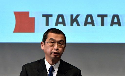 Scandal-hit Takata shares jump as boss hints at resignation