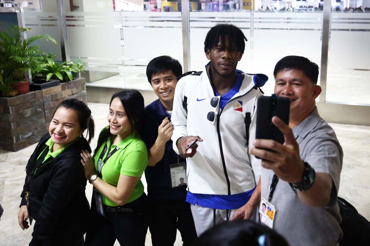 FAN FAVORITE. Cjay Perez is surrounded with fans after his key contributions in the Philippines' short-live 2019 FIBA World Cup stint. Photo By Ben Nabong/Rappler 