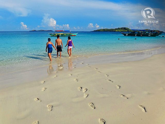 FOOTPRINTS ON THE SAND. Watch your feet easily leave marks on Calaguas’ soft sand. Photo by Rhea Claire Madarang 