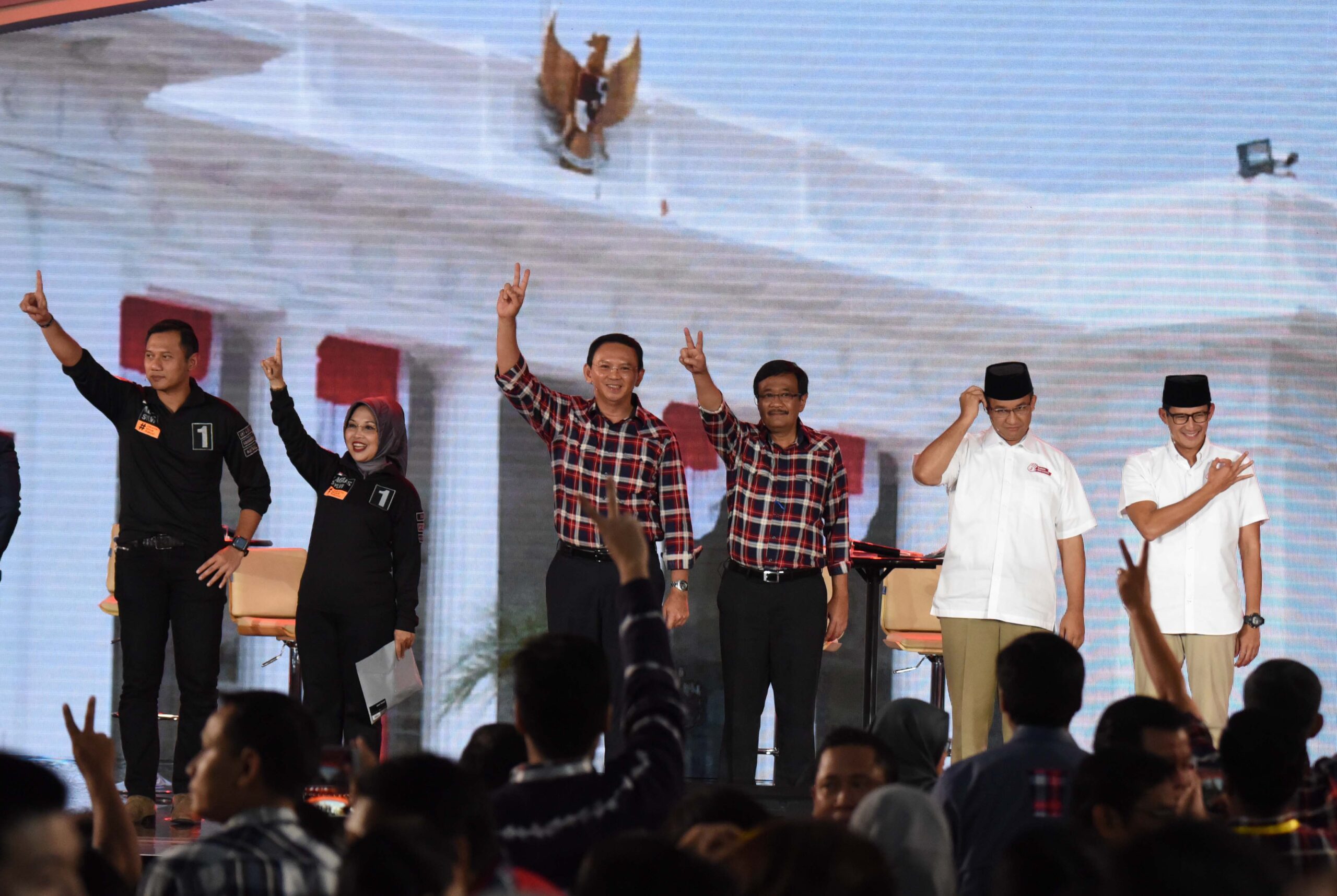 Elektabilitas cagub-cawagub DKI Jakarta dari waktu ke waktu