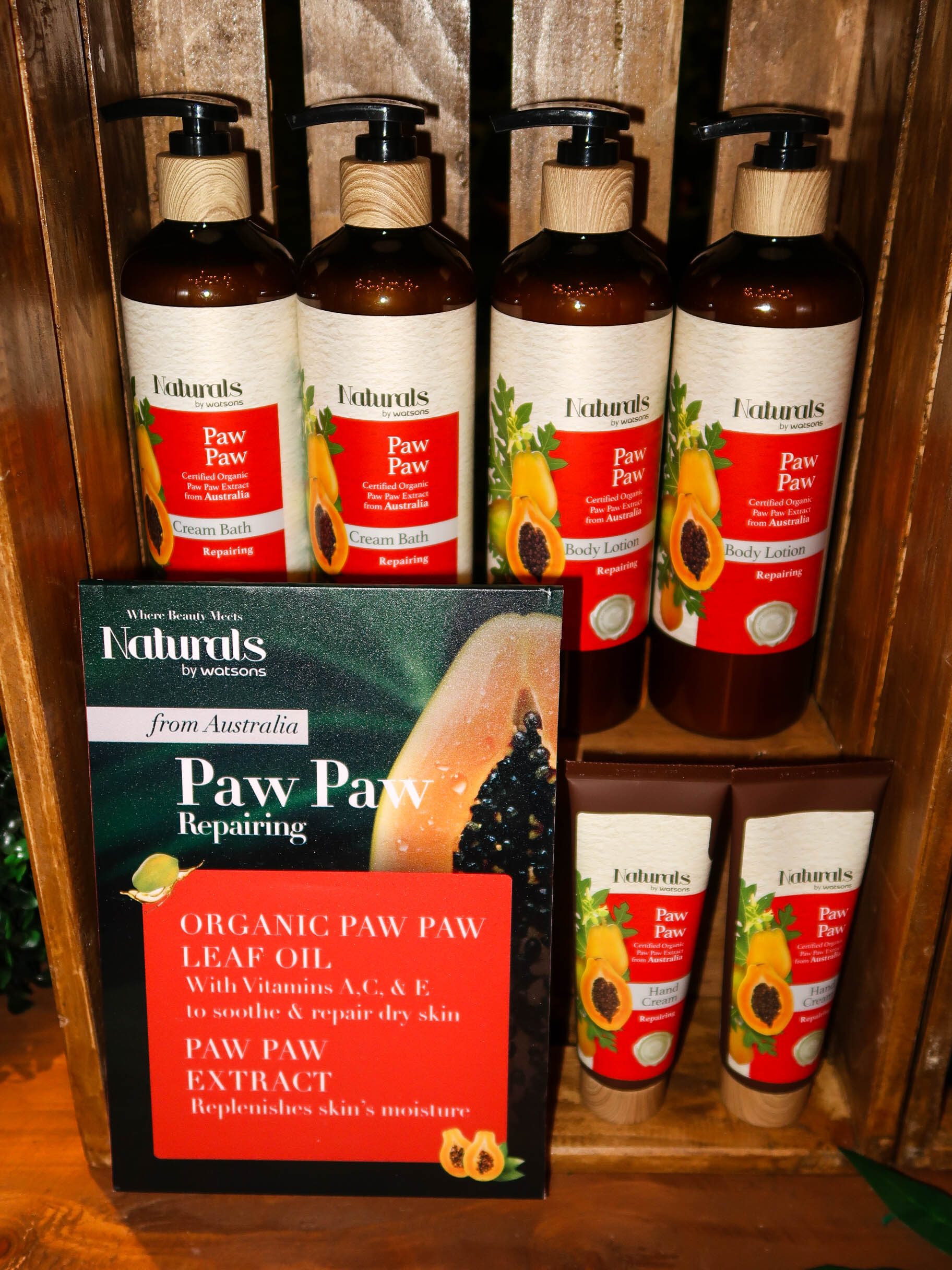 SMOOTH EFFECT.  Sourced from Australia, Paw Paw line promises to give you healthy-looking, smoother skin.
 