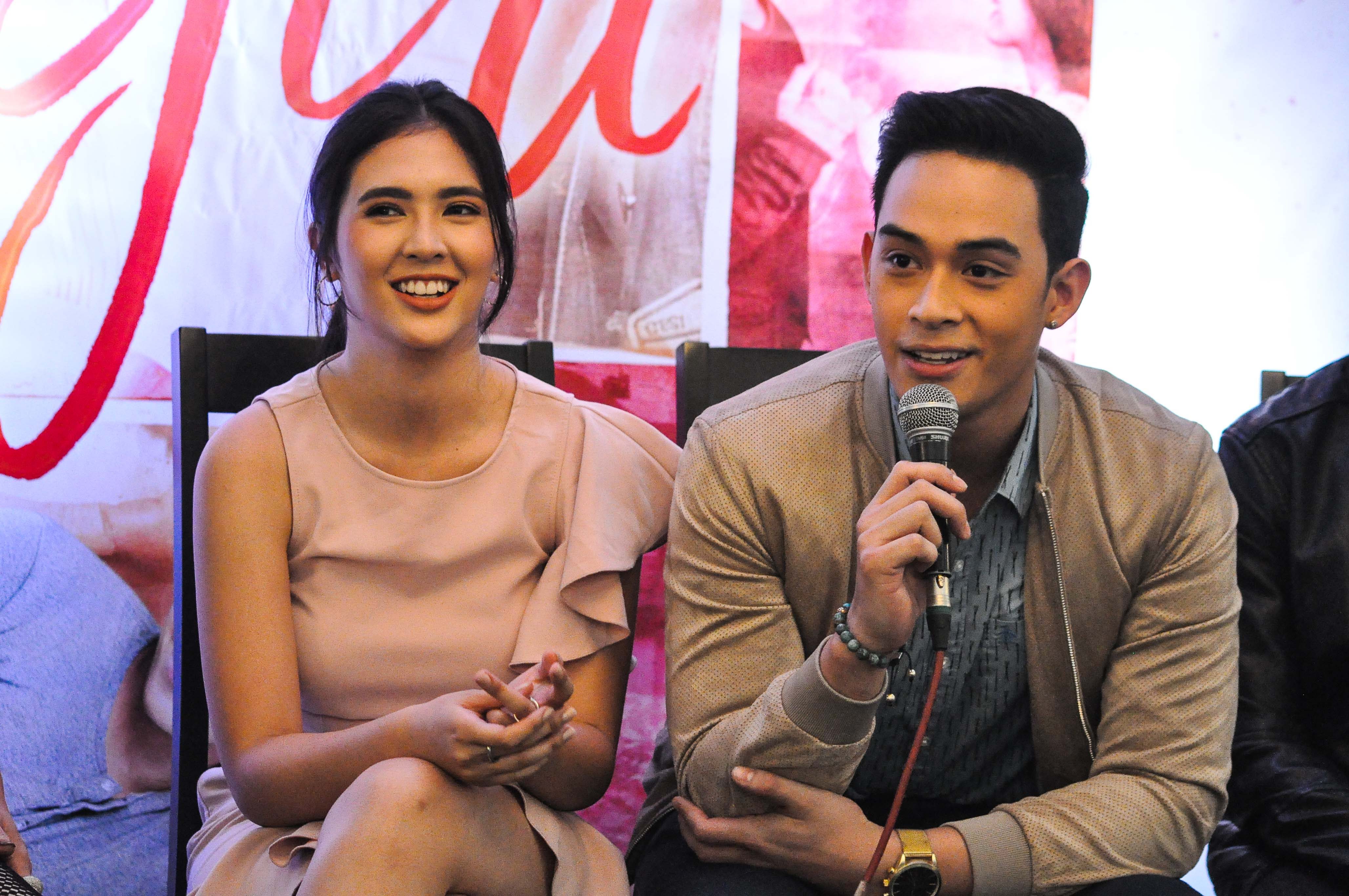 FORMER TANDEM. Sofia Andres and Diego Loyzaga during the press conference of their movie, Mama's Girl. File photo by Jay Ganzon/Rappler 