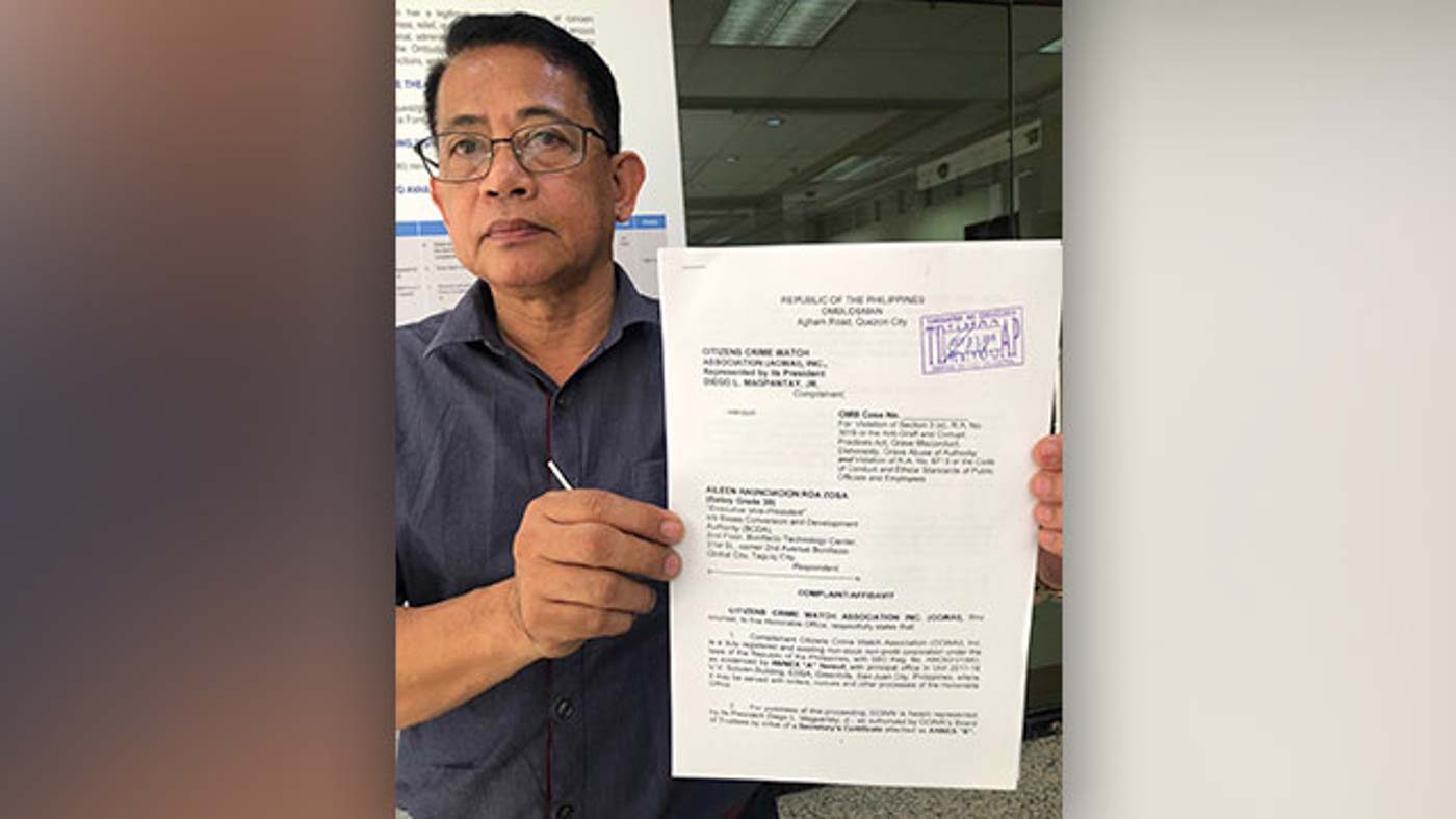 Group transfers graft complaints vs BCDA exec from PACC to Ombudsman