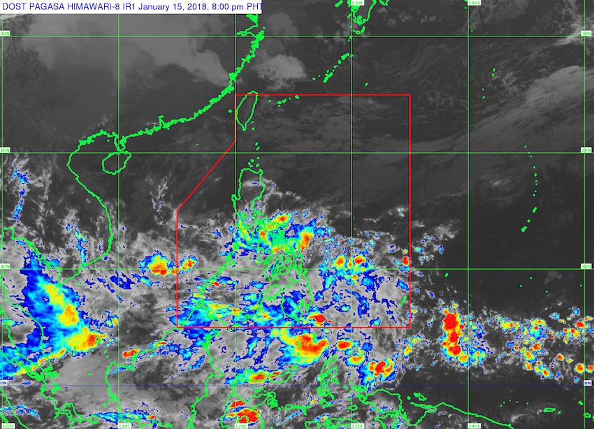 Low pressure area to bring rain on January 16