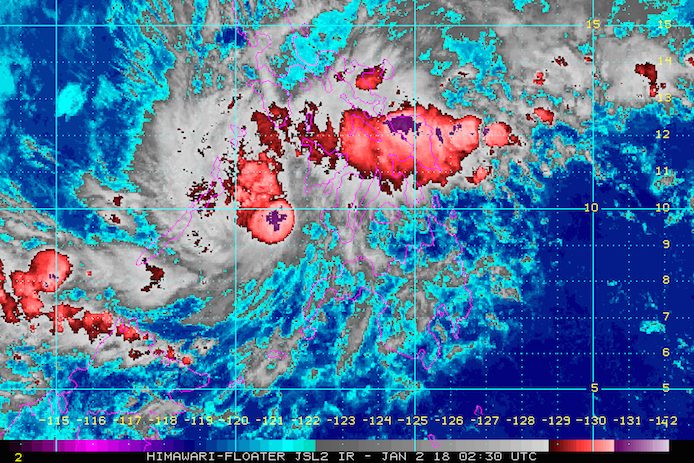Tropical Depression Agaton heads for Palawan
