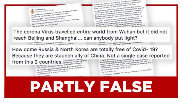 PARTLY FALSE: Coronavirus ‘did not reach’ Beijing, Shanghai, Russia, North Korea