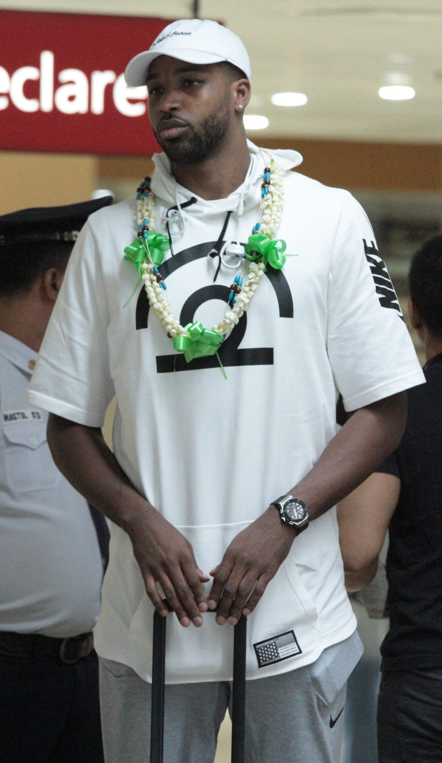 LOOK: NBA champion Tristan Thompson arrives in Manila