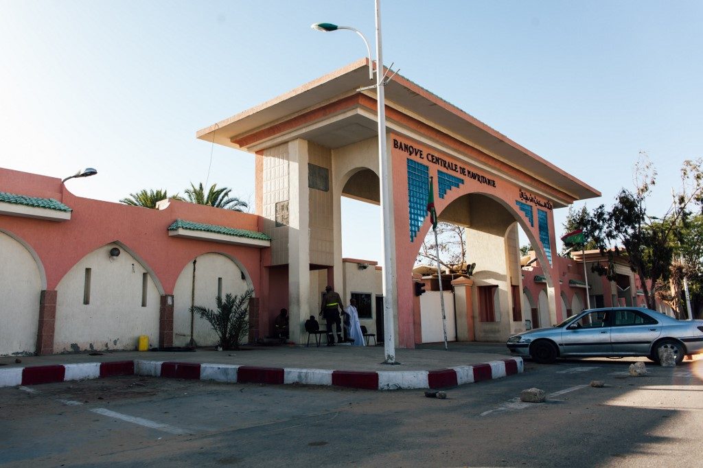 CENTRAL BANK. A photo taken on March 31, 2019 in Nouakchott shows the Central Bank of Mauritania. Photo by Carmen Abd Ali/AFP 