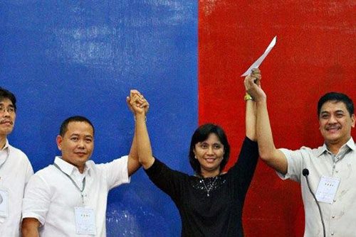 NEOPHYTE WINS. Leni Robredo during her proclamation as Camarines Sur 3rd district representative on May 14, 2013. Photo by Allan Camata/Rappler 