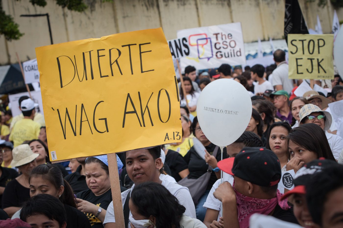 IN PHOTOS: Anti-Duterte groups remember #EDSA32, warn against current policies