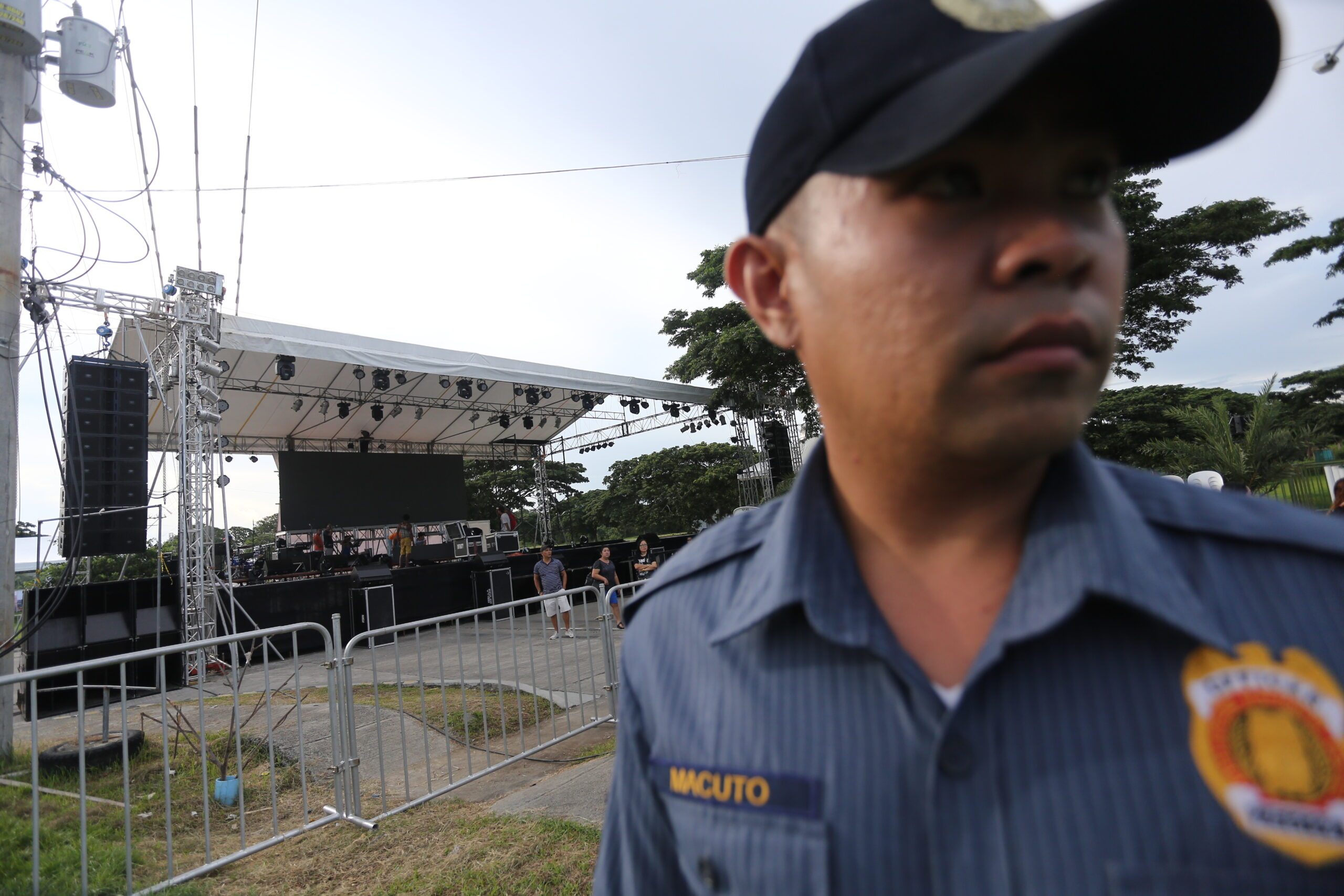 Change came: Media set-up tweaked morning of Duterte party