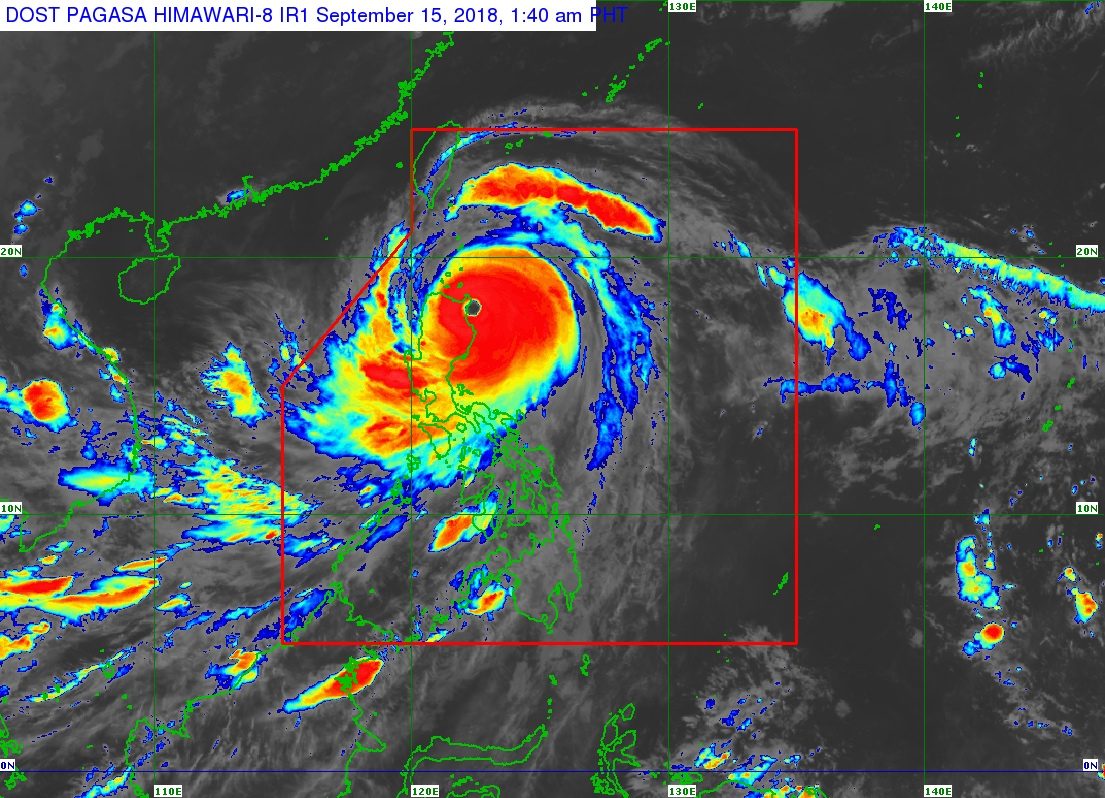Typhoon Ompong makes landfall in Cagayan