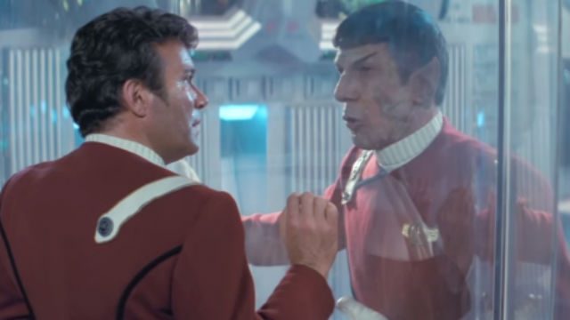 BROTHERHOOD. Captain Kirk and Spock in 'Star Trek.' Screengrab from YouTube 
