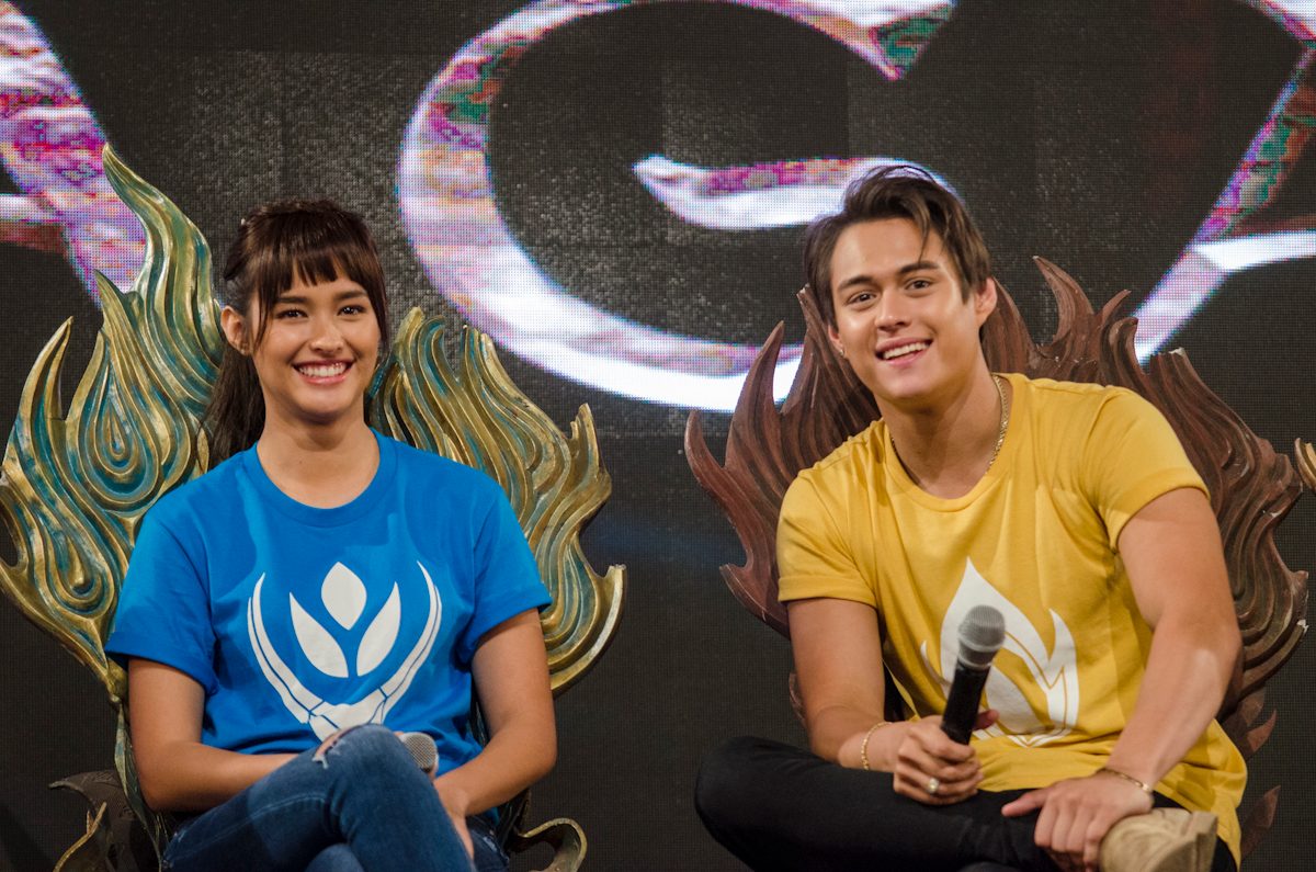 LIZQUEN. Liza Soberano and Enrique Gil answer questions from the press during the 'Bagani' thank you presscon.  