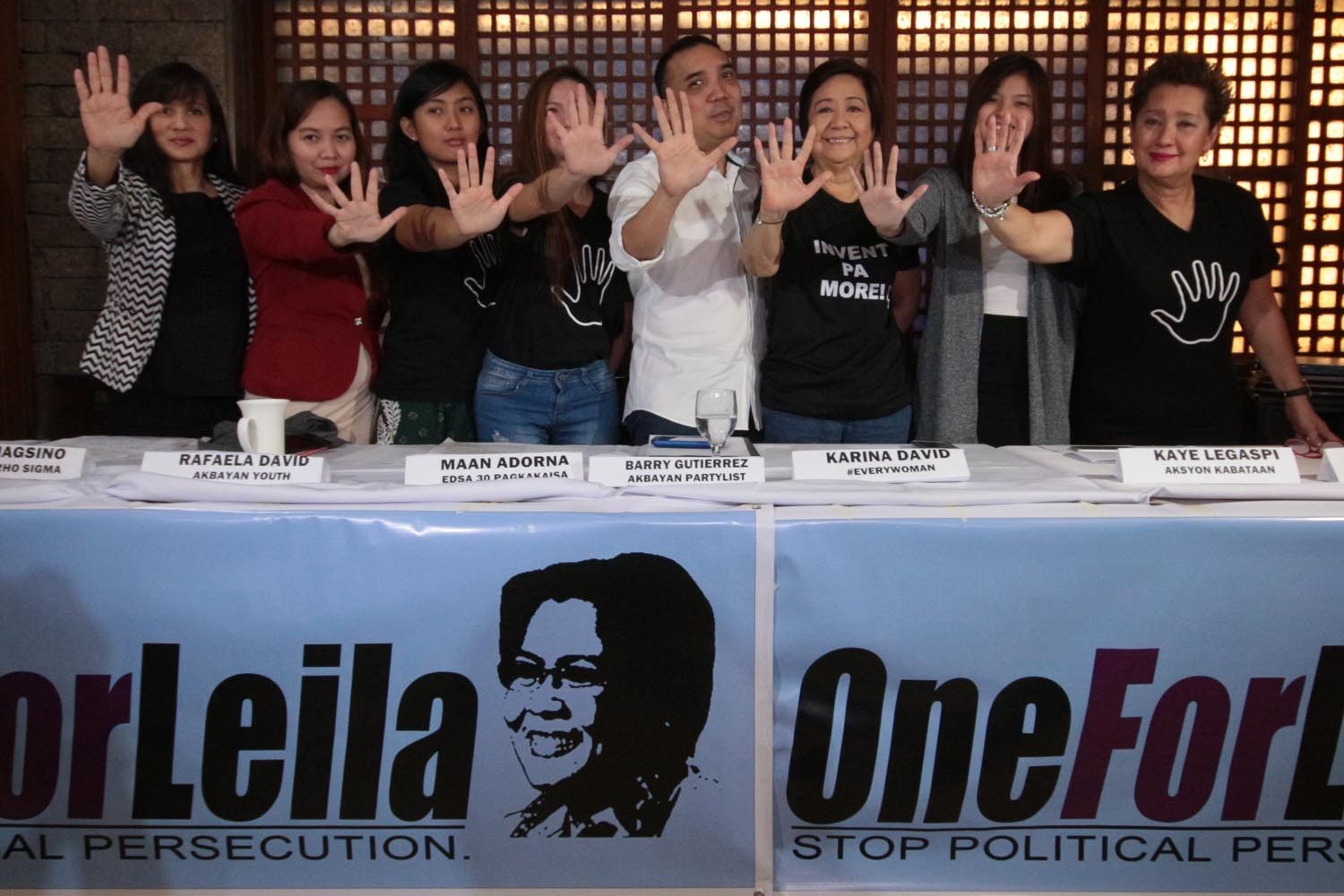Multisectoral group ‘stands united’ behind De Lima