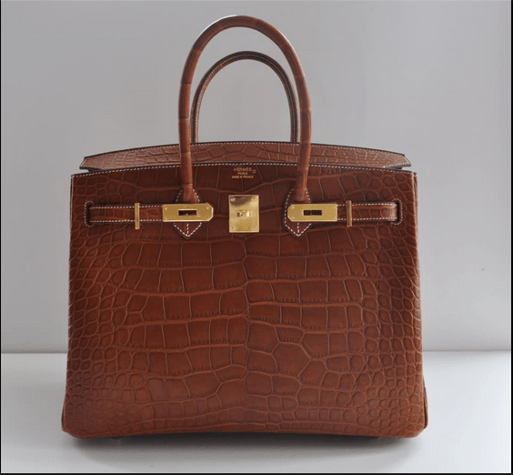 BIRKIN. Hermes' iconic crocodile skin handbag. Screengrab from Facebook/Hermes Birkin and Kelly Bags  