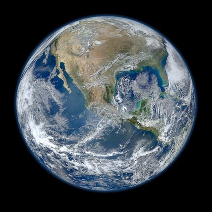 BLUE MARBLE. A smaller version of the 8000 x 8000 px "Blue Marble 2012" image, the highest-resolution image of Earth ever, released by NASA on January 25, 2012. Photo courtesy of NASA/NOAA/GSFC/Suomi NPP/VIIRS/Norman Kuring