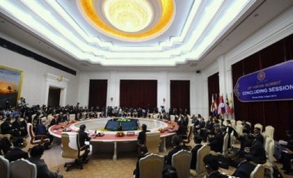 ASEAN MEET. Closing session of the Asean summit in Cambodia on April 4, 2012. AFP photo