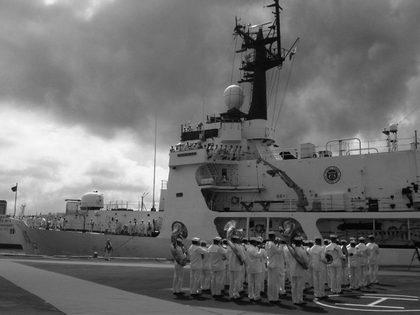 WARM WELCOME. Arrival ceremonies for the BRP Gregorio del Pilar, August 23, 2011. (Photo from www.gov.ph)