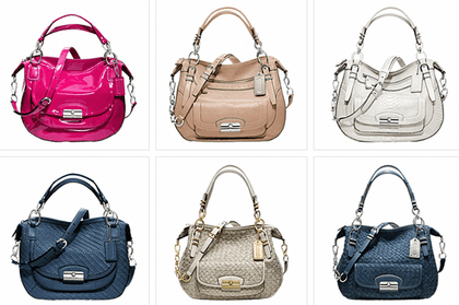 PHILIPPINE-MADE. Screenshot from www.coach.com shows product line of the luxury bag company