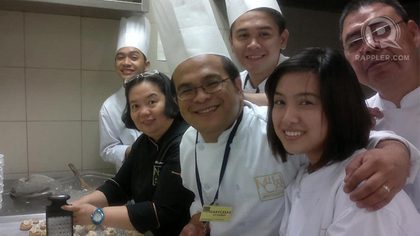 PASSING THE TORCH. Chef Mia Ayuyao-Manuel of Lolo Dad's with her students in her cooking school. Photo from Corinna Lopa