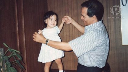 DANCE WITH MY FATHER. Maan dancing with her papa at two years old. Photo from Maan Nitura