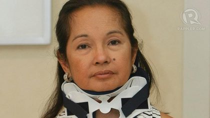 GOODBYE, IGGY. Former President Gloria Macapagal-Arroyo is allowed to attend her brother-in-law's funeral mass Friday. File photo by Bullit Marquez, AP