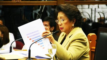 CONCOCTED TESTIMONY. Lead defense counsel Serafin Cuevas belittles the testimony of Ombudsman Conchita Carpio-Morales, saying it was based on a non-existent AMLC audit. Photo by Emil Sarmiento 
