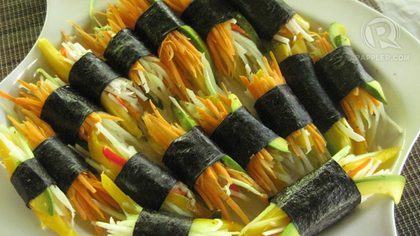 Vegetable sushi