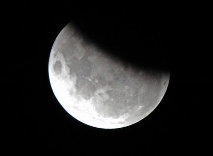 June 4, 2012 partial lunar eclipse. Photo by AFP