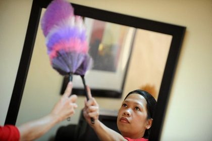 PROTECTION. Proponents of a House bill for domestic workers will be taken up before Congress takes another break. Photo by AFP