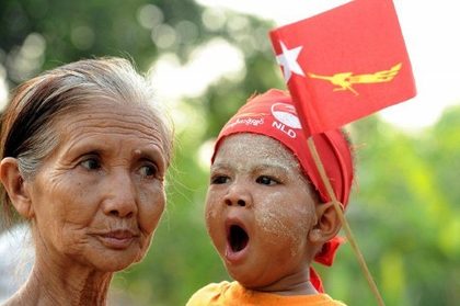 NEW BEGINNINGS? What is in store for Myanmar's young and old as citizens participate in the by-elections on April 1, 2012? Photo from AFP