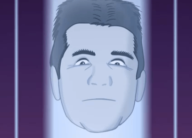 PSYMON CALLS. Fans looking to see Simon Cowell in another light will enjoy watching 'him' in this cartoon. Image from YouTube