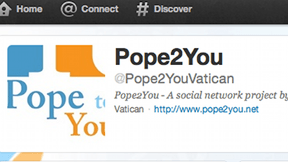 THE HOLY SEE ON TWITTER. Candidate for "worst Twitter handles of all time" 