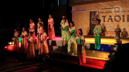 COLORFUL PERFORMANCE NIGHT. Cultural night presentations at the Provincial Capitol. Photo by Fung Yu