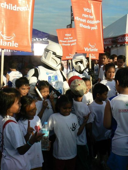 Stormtrooperes TC-1330 and TB-1870 to ran in armor for Virlainie Foundation at