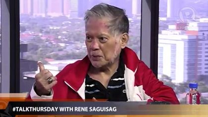 TWO YEARS. Former Senator Rene Saguisag says Acting Chief Justice Antonio Carpio must wait for two more years before being appointed Chief Justice because of The Firm's history.