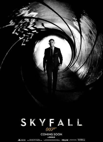 First poster for the James Bond film "Skyfall." Image courtesy of www.007.com.