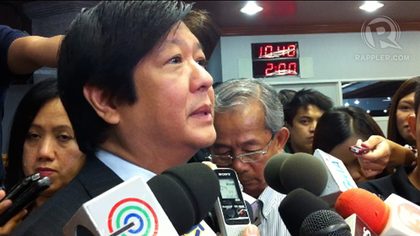 FORCE MAJEURE. Sen Bongbong Marcos says Corona's sickness is force majeure and must be considered by the Senate in deciding on how to proceed with the trial. 