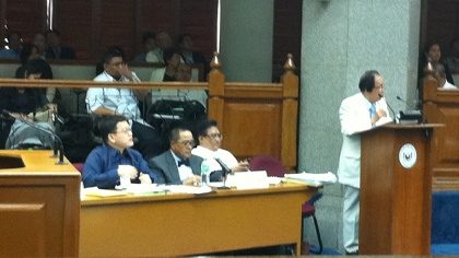 CONCERNED COUNSELS. The counsels of Chief Justice Renato Corona warns of a mistrial if rules are not followed.