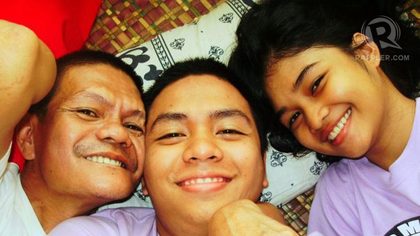 I LOVE YOU, TATAY. With my dad and youngest sister, Maria Clarisa.