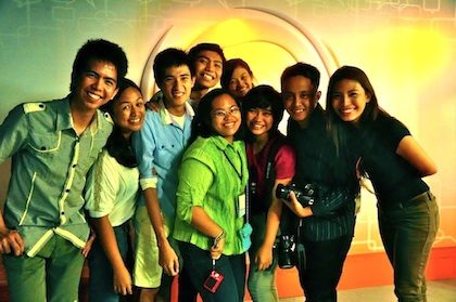 RAPPLER SUMMER. The writer, third from right, shares a fun moment with other co-interns.