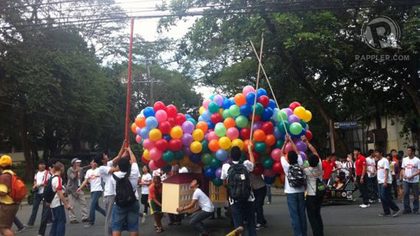 The UP College of Engineering's entry for the 2011 lantern parade